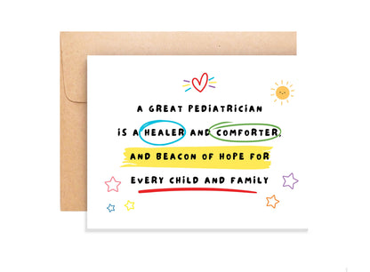 Pediatrician Appreciation Card