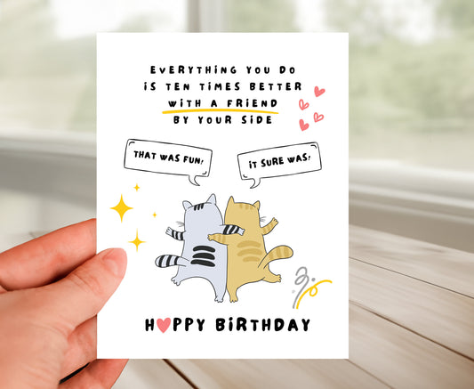 Happy Birthday Card - Best friends Forever