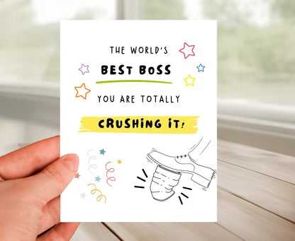 Boss Birthday Card - Best Boss