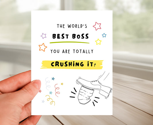 Boss Birthday Card - Best Boss