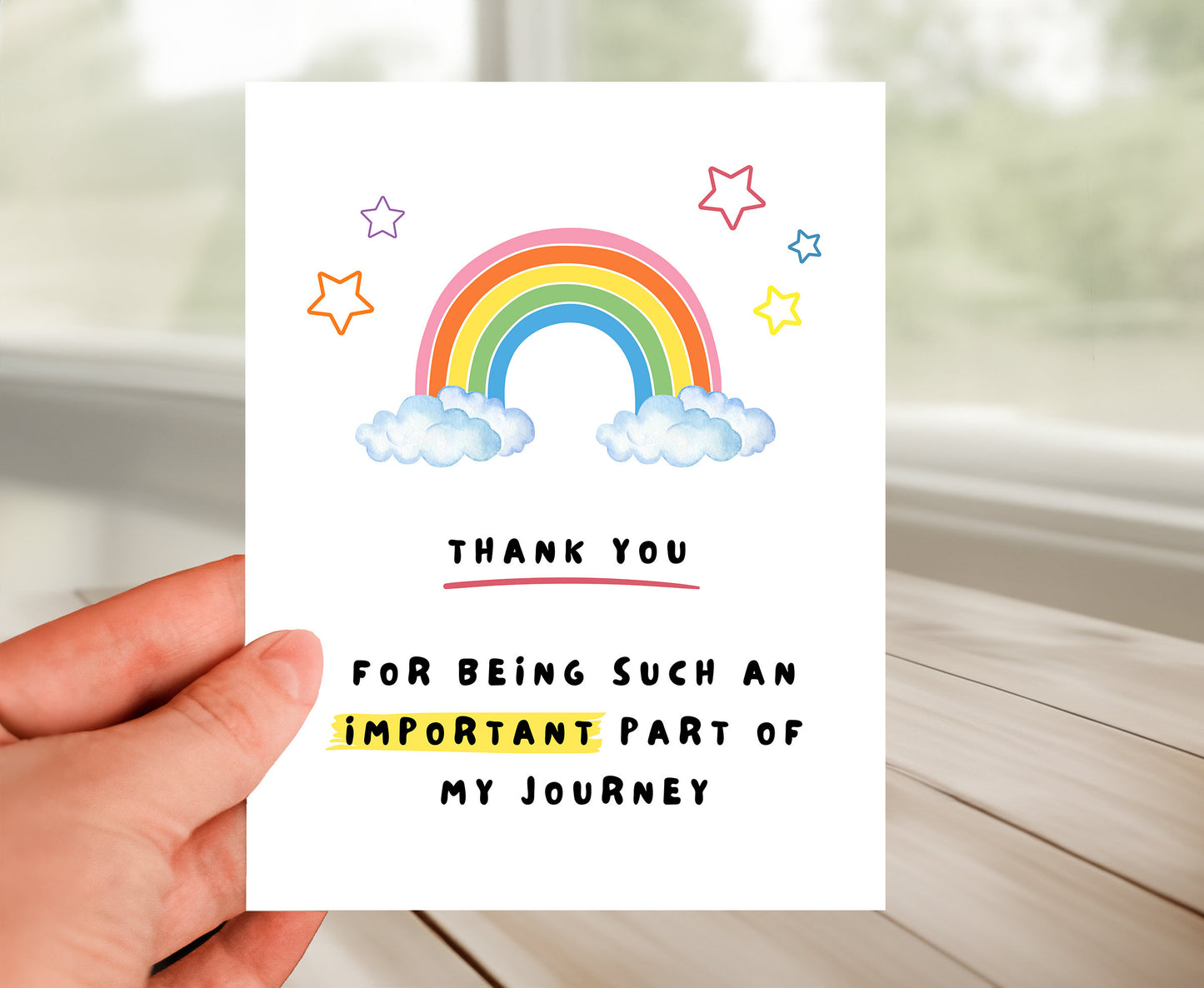 Fun Appreciation Card, Being Part Of My Journey