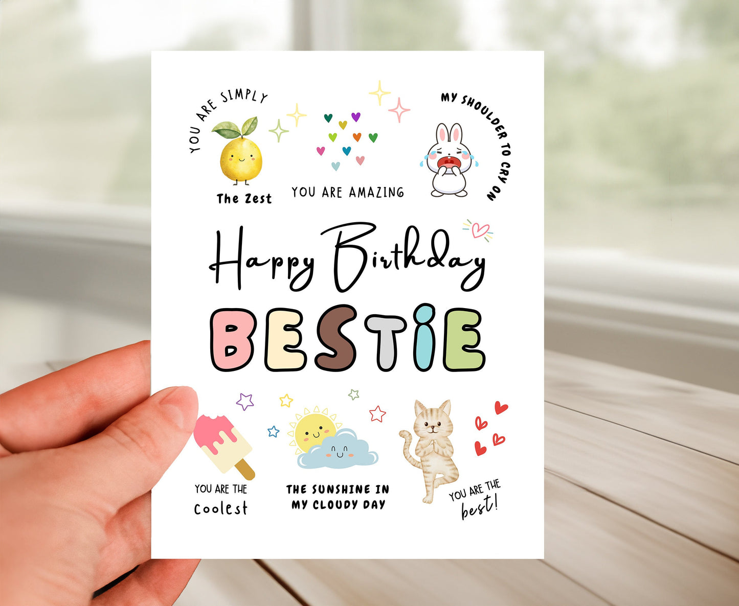 Best Friend Birthday Card - Amazing Bestie