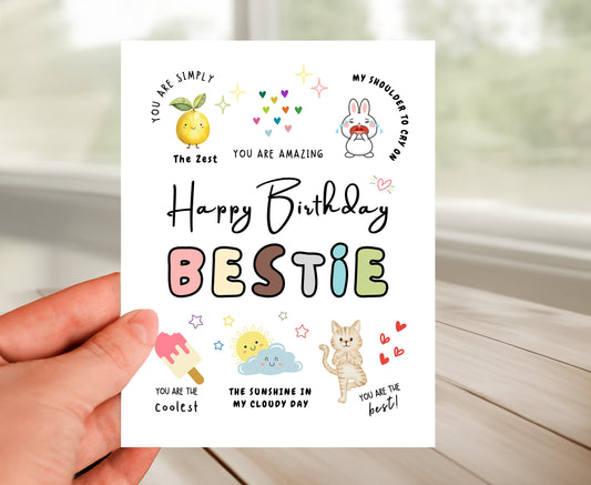 Best Friend Birthday Card - Amazing Bestie