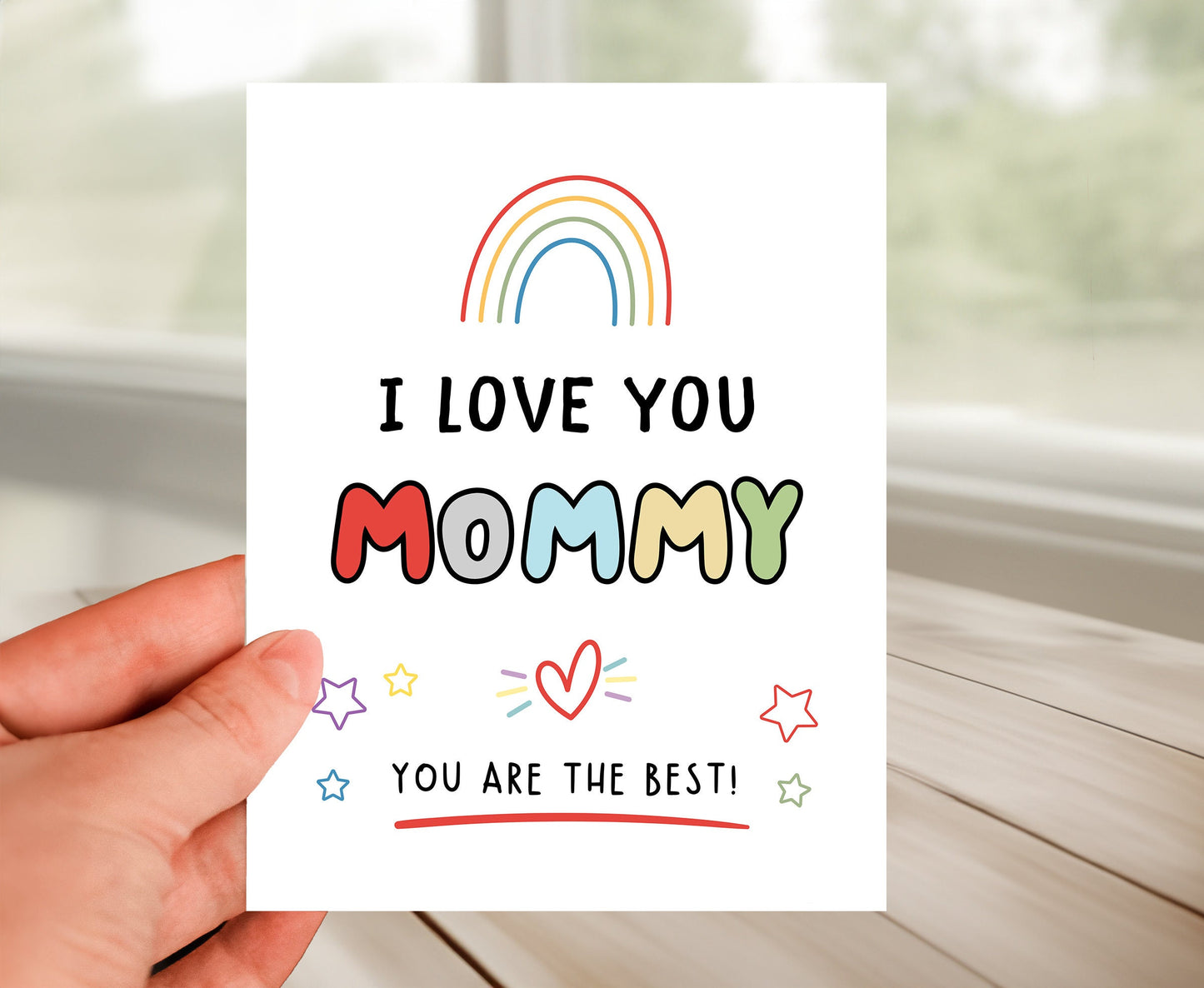 I Love You  Mommy Card