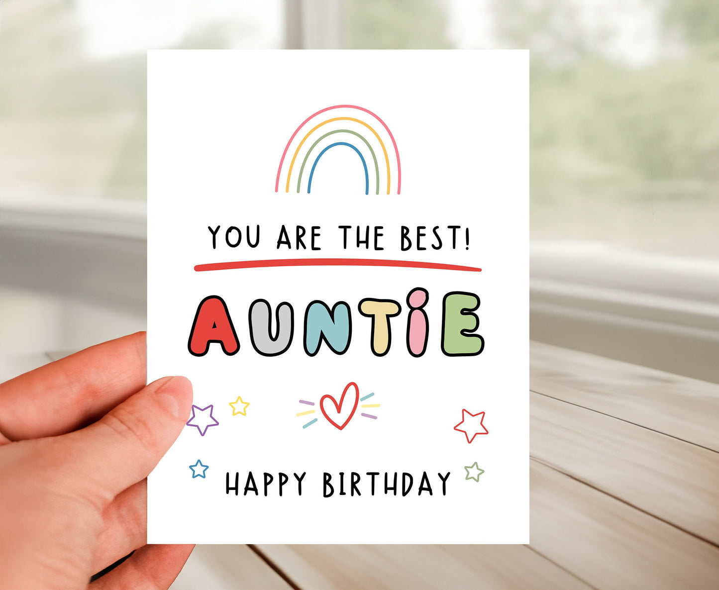 Happy Birthday Card To Auntie