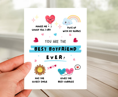 Boyfriend Card - Best Boyfriend Ever