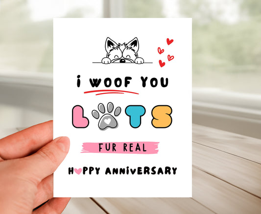 Anniversary Card - I Love You Lots For Real