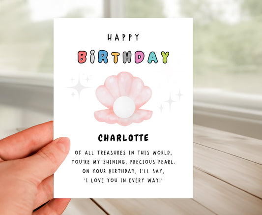 Personalized Happy Birthday Poem Card