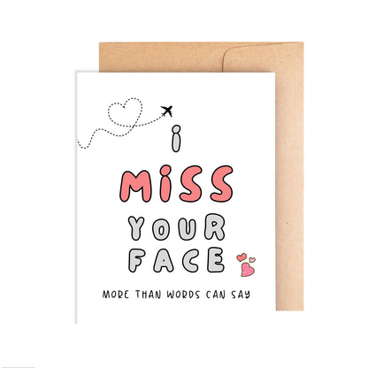 Relationship Card - I Miss Your Face
