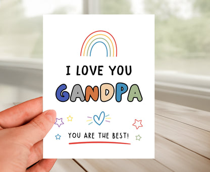 Grandpa Card - I Love You Grandpa