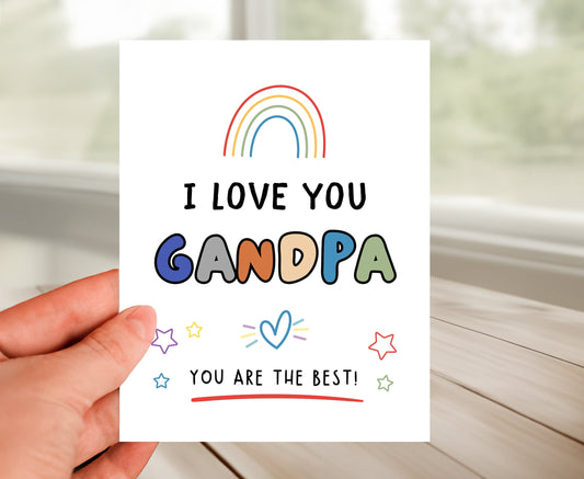 Grandpa Card - I Love You Grandpa