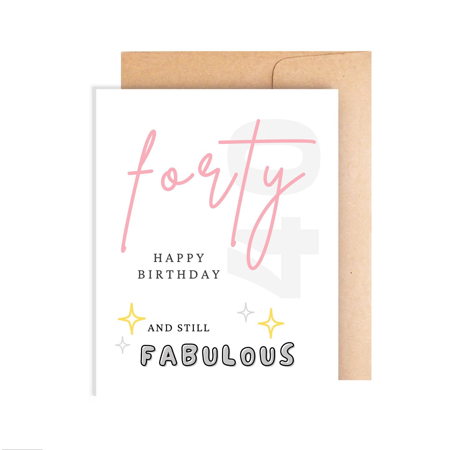 40th Birthday Card - Still Fabulous