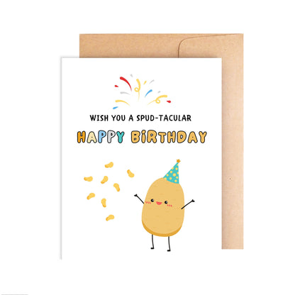 Happy Birthday Card - Pun Potato Humorous Wish