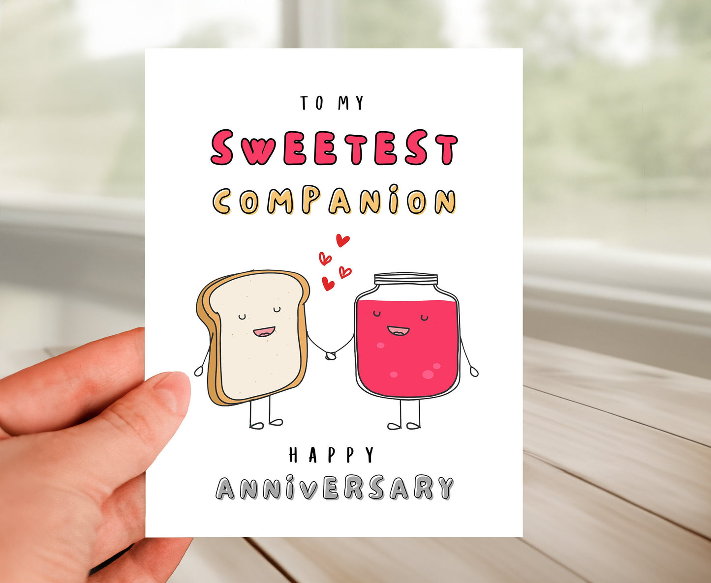 Happy Anniversary Card, Sweetest Companion