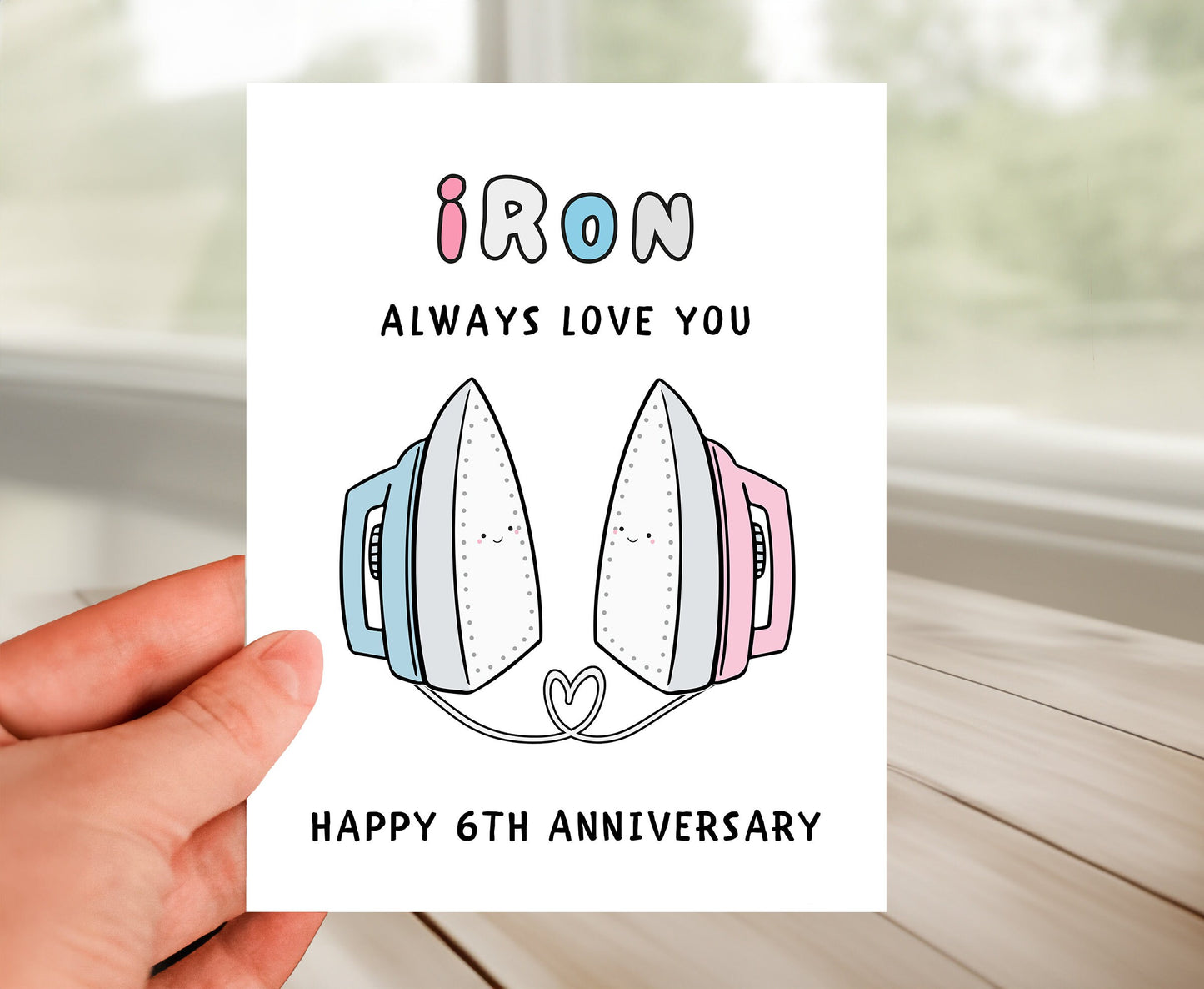 Anniversary Card - 6th IRON Anniversary