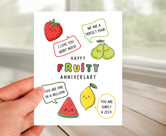Anniversary Card - Fruity 4th Anniversary
