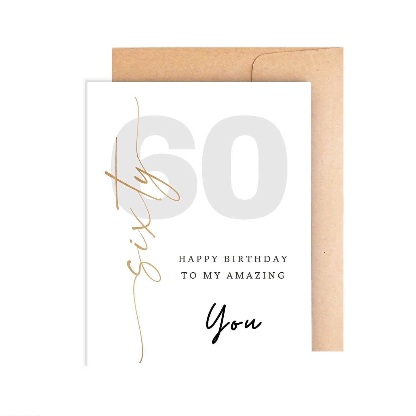60th Happy Birthday Card - The Amazing YOU