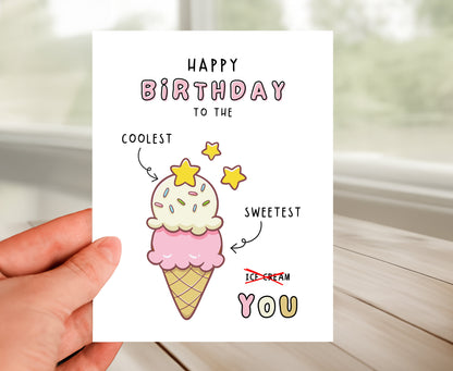 Happy Birthday Card for Friend - "The Coolest Friend!"