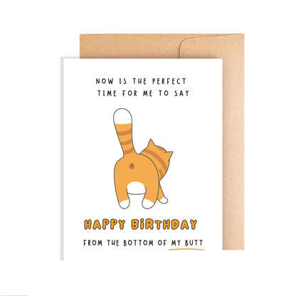 Happy Birthday Card - From The Bottom of My Heart