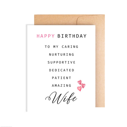 Happy Birthday Card for Wife - Message To Wife