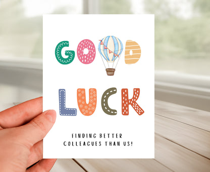 Farewell Card - Leaving Coworker