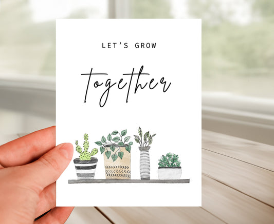 Friendship Card - Let's Grow Together