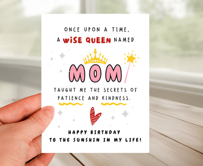 Happy Birthday Card To Mom - Sunshine in My Life