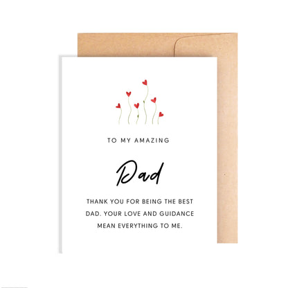 My Amazing Dad Poem Card