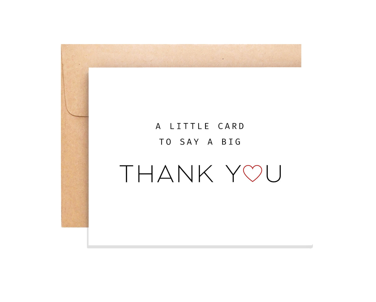 Thank You Card - A Little Card To Say A Big Thank You