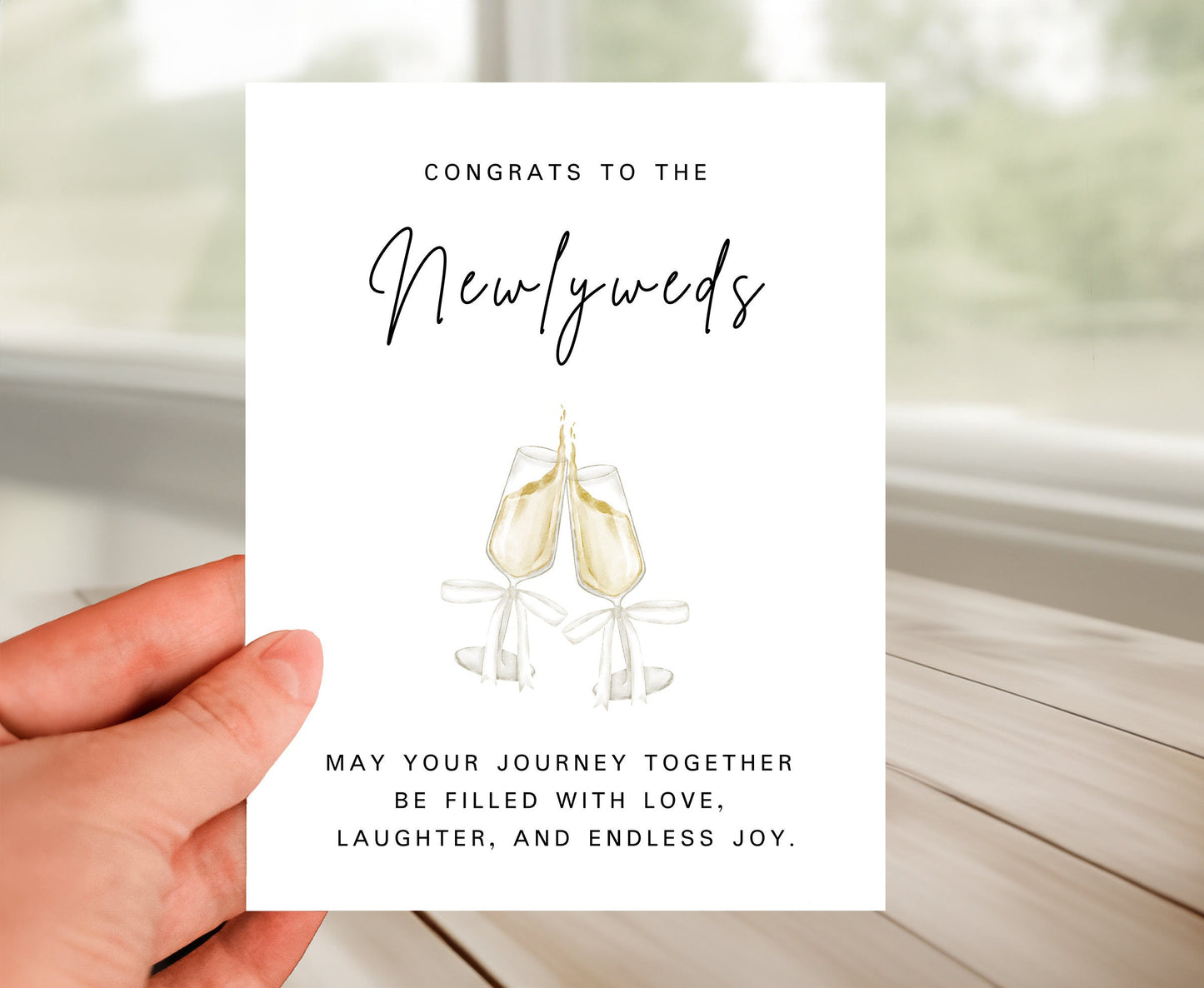 Newlyweds Card - Congrats to the Bride and Groom