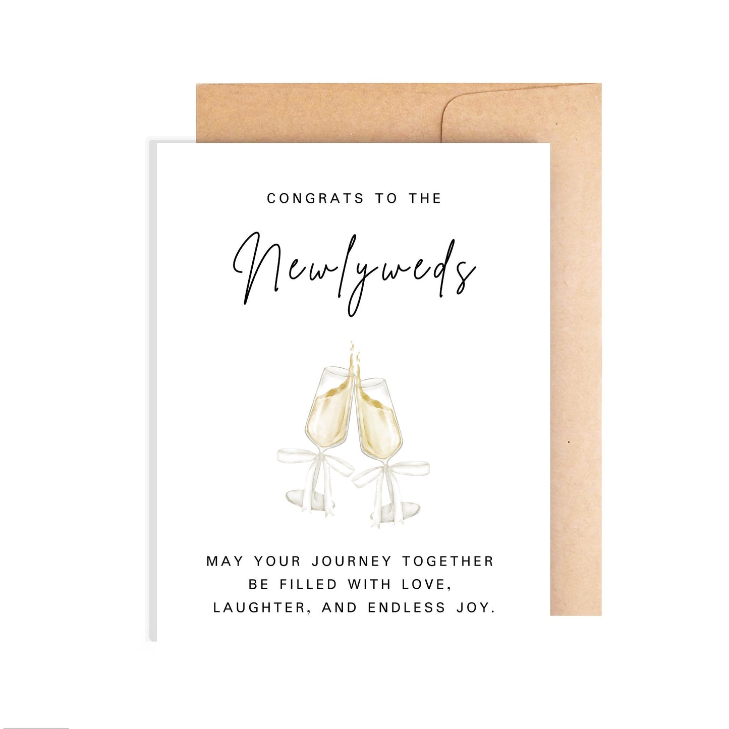 Newlyweds Card - Congrats to the Bride and Groom