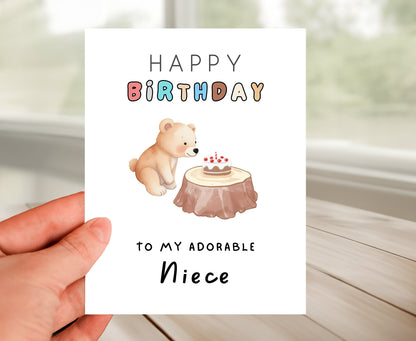 Happy Birthday Card For Niece