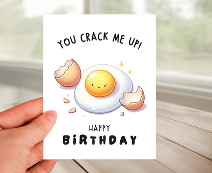 Happy Birthday Card - You Crack Me Up