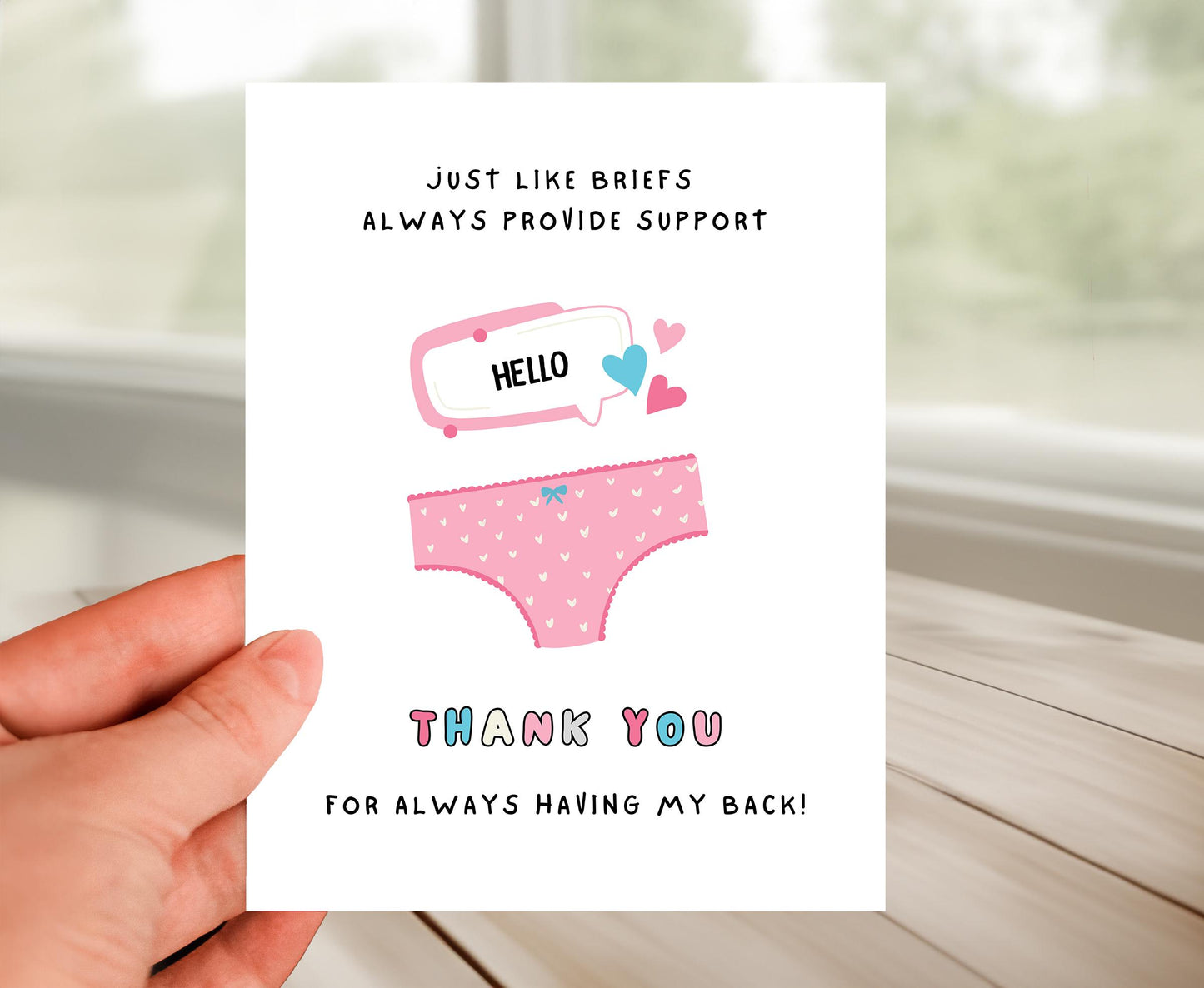 Friendship Card - Thank You for Support