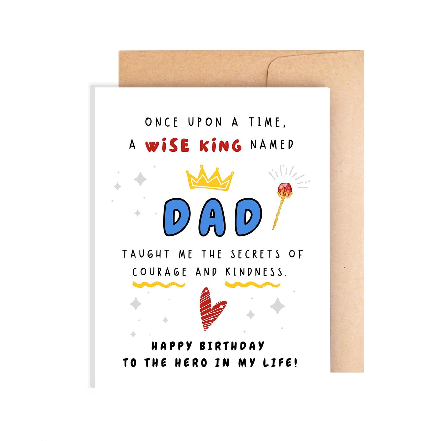 Happy Birthday Card To Dad - Hero In My Life