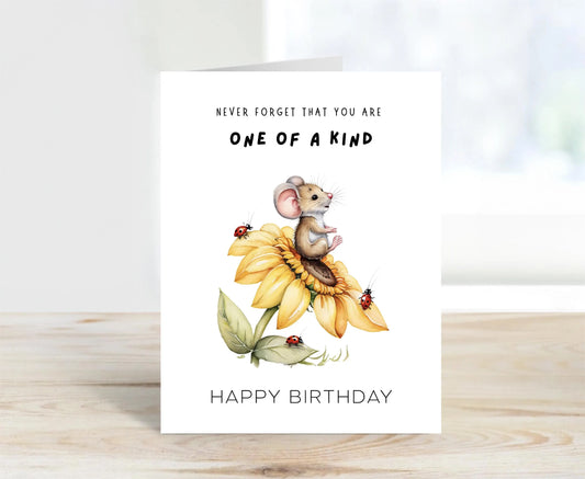 Happy Birthday Card - Are One of Kind