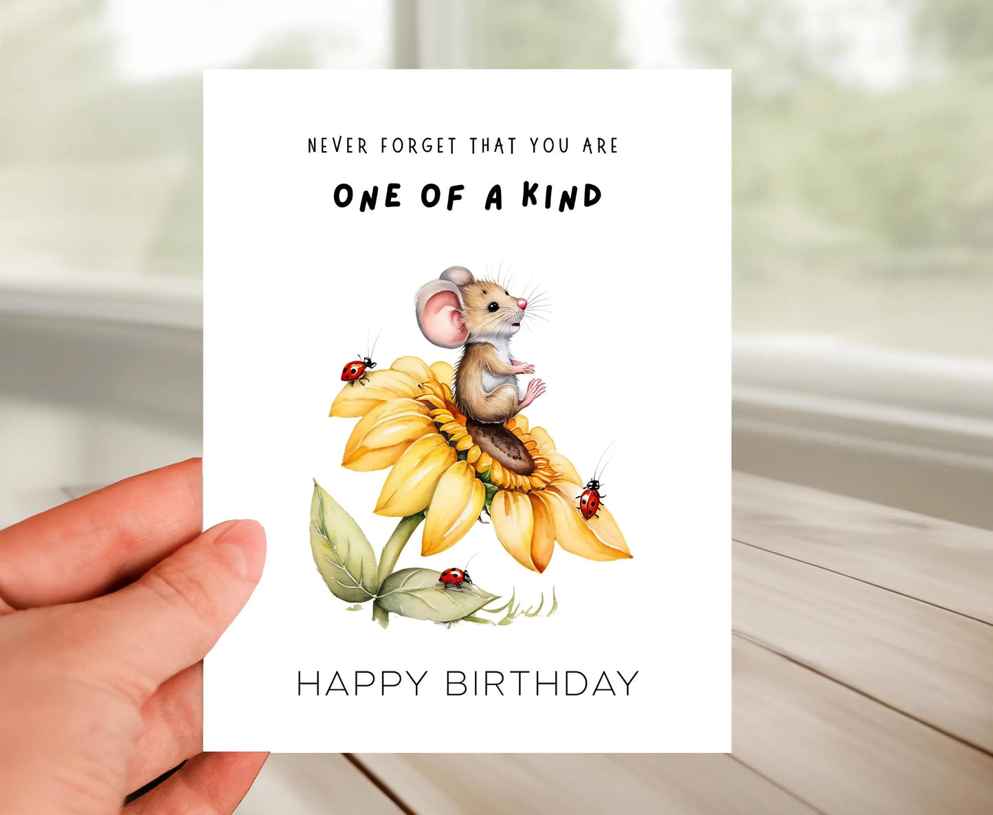 Happy Birthday Card - Are One of Kind