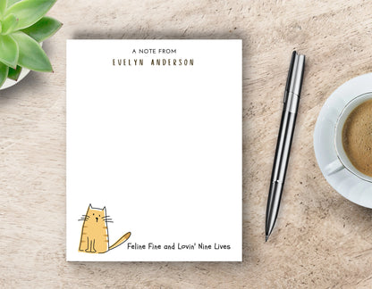 Personalized Kitten Notepad
