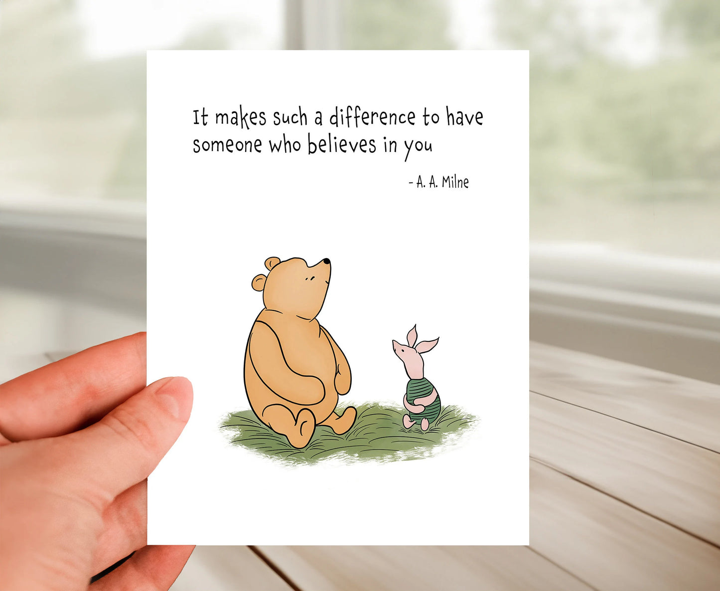 Friendship Card - Classic Winnie The Pooh