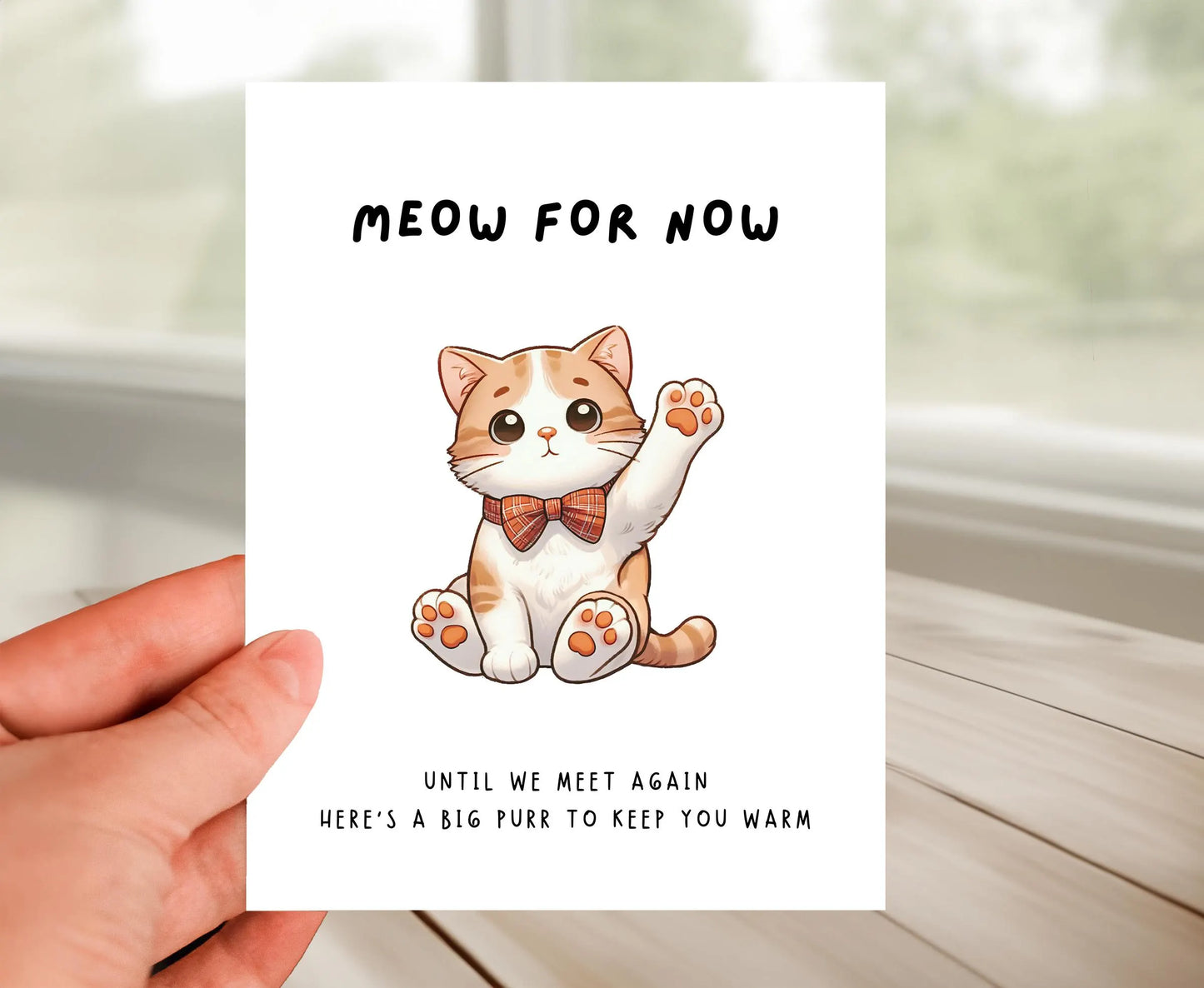Farewell Card - Whimsical Kitten