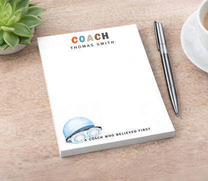 Personalized Swimming Coach Notepad